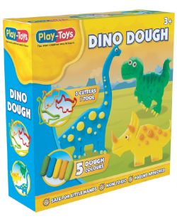 Комплект с моделин Play-Toys - Направи си динозаври