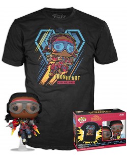 Комплект Funko POP! Collector's Box: Marvel - Black Panther (Iron Heart) (Glows in the Dark), размер S