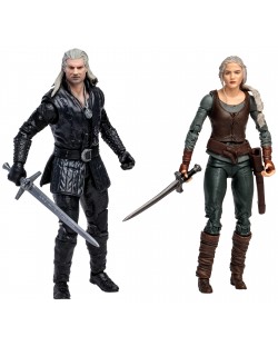 Комплект екшън фигури McFarlane Television: The Witcher - Geralt and Ciri (Netflix Series), 18 cm