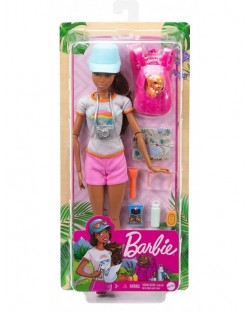 Комплект Mattel Barbie Wellness - Време за разходка сред природата с кученце