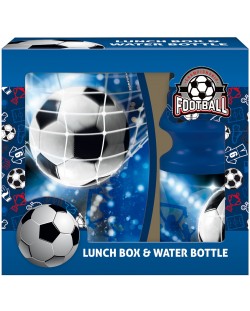 Комплект бутилка и кутия за храна Derform Football 17