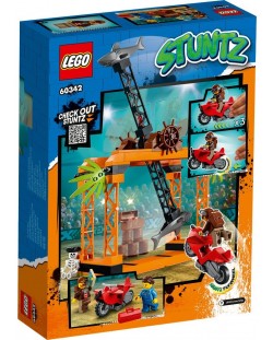 Конструктор LEGO City - Каскадьорско предизвикателство Shark Attack (60342)