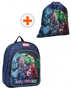 Комплект за детска градина Vadobag Avengers - Раница и спортна торба, United Forces