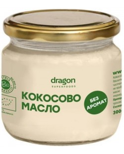 Кокосово масло без аромат, 300 ml, Dragon Superfoods