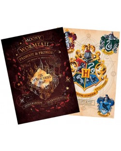 Комплект мини плакати GB eye Movies: Harry Potter - Crests & Marauders