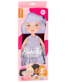 Комплект дрехи за кукла Orange Toys Sweet Sisters - Лилава рокля