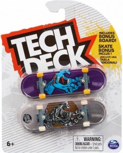 Комплект скейтборди за пръсти Tech Deck - Santa Cruz, 2 броя