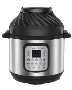 Комбиниран мултикукър Instant - Pot Duo Crisp + Air Fryer, 8 l, 1500W, сребрист