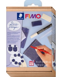 Комплект глина Staedtler Fimo Soft - Denim Design, 4 х 25 g