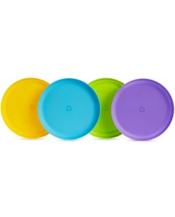 Комплект цветни чинии Munchkin - 4 броя