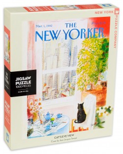 Пъзел New York Puzzle от 1000 части - Котешки поглед