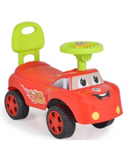 Кола за бутане Moni Toys - Keep Riding, червена