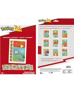 Комплект мини плакати GB Eye Games: Pokemon - Starters