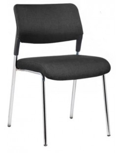 Комплект посетителски столове RFG - Evo 4L M, 5 броя, черни