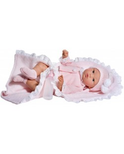 Кукла Asi - Бебе Коке, с розова жилетка и одеялце