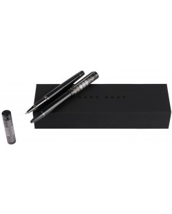 Комплект химикалка и ролер Hugo Boss Grade - Черни