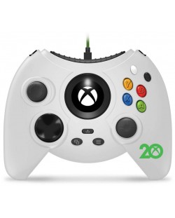 Контролер Hyperkin - Duke, Xbox 20th Anniversary Limited Edition, жичен, бял (Xbox One/Series X/S/PC)