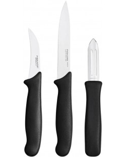 Комплект ножове за белене Fiskars - Essential, 3 части