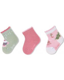 Комплект бебешки чорапи Sterntaler - С морски мотиви, 15/16 размер, 4-6 месеца, 3 чифта