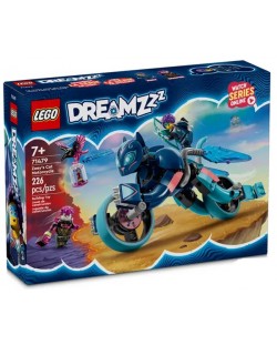 Конструктор LEGO DreamZzz - Котешкият мотоциклет на Зоуи (71479)