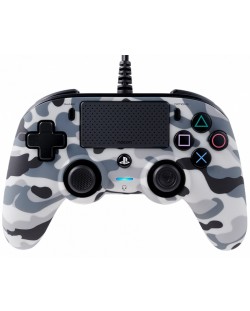 Контролер Nacon - Wired Compact, Camo Grey (PS4/PC)