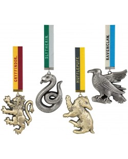 Комплект орнаменти The Noble Collection Movies: Harry Potter - House Mascots