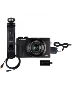 Компактен фотоапарат Canon - Powershot G7 X III + за стрийминг, черен