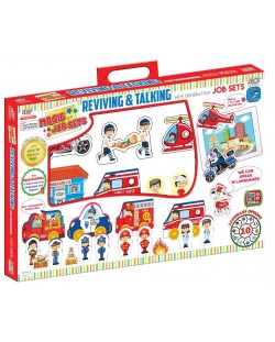 Комплект говорещи играчки Jagu - Болница, 16 части