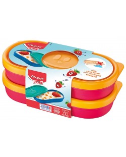 Комплект кутии за храна Maped Concept Kids - Червена, 150 ml, 2 броя