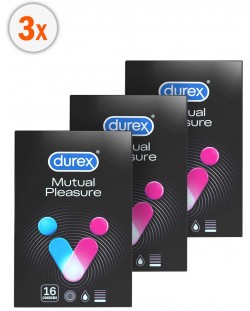 Комплект Mutual Pleasure Презервативи, 3 х 16 броя, Durex