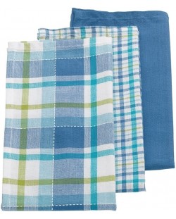 Комплект домакински кърпи за съдове Kela - Pasado, 3 броя, 65 х 45 cm, сини