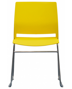 Комплект посетителски столове RFG - Gardena, 4 броя, жълти