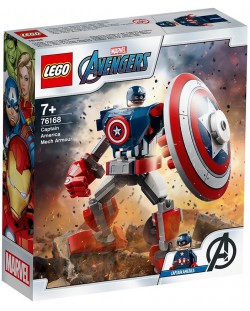 Конструктор Lego Marvel Super Heroes - Роботска броня на Captain America (76168)