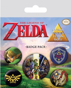 Комплект значки Pyramid -  The Legend Of Zelda