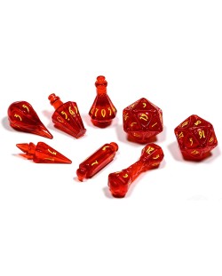 Комплект зарове PolyHero Wizard Dice Set -  Dragonfire