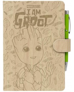 Комплект тефтер с химикалка Erik Marvel: Guardians of the Galaxy - I am Groot, формат A5
