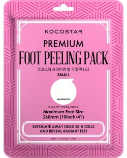 Kocostar Premium Ексфолираща маска за крака, размер S, 50 ml