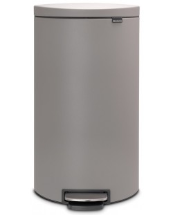 Кош за отпадъци Brabantia - FlatBack+, 30 l, Mineral Concrete Grey