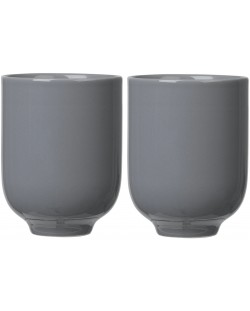 Комплект от 2 двустенни чаши Blomus - Ro, 250 ml, графит