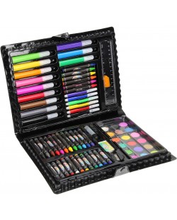Комплект за оцветяване Grafix - 80 части в куфарче