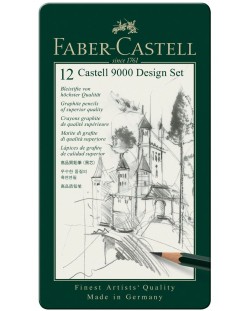 Комплект моливи Faber-Castell 9000 - 12 броя