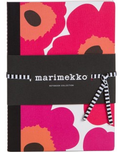 Комплект тефтери Galison Marimekko - Poppies, A5, 3 броя