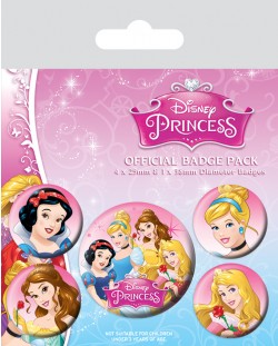 Комплект значки Pyramid -  Disney Princess (Belle, Cinderella, Snow White and Aurora)