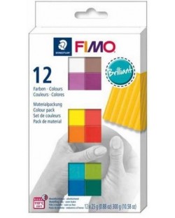 Комплект глина Staedtler Fimo Soft - Brilliant, 12 цвята