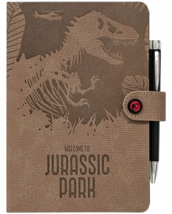 Комплект Тефтер с химикалка Erik Movies: Jurassic Park - Welcome to Jurassic Park, формат A5