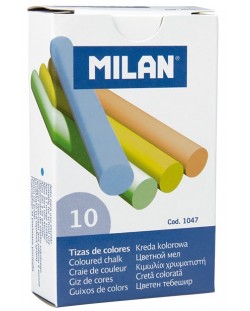 Комплект тебешири Milan - 10 броя, цветни