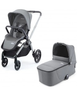 Комбинирана количка 2 в 1 Recaro - Duo Celona Prime, Silent Grey