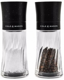 Комплект мелнички за сол и пипер Cole & Mason - Warwick, 15 cm, черни