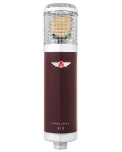 Комплект микрофон с аксесоари Vanguard - V13, червен/сребрист