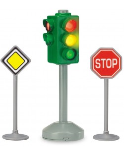 Комплект Dickie Toys - Светофар с пътни знаци